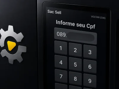 teclado numerico com cpf